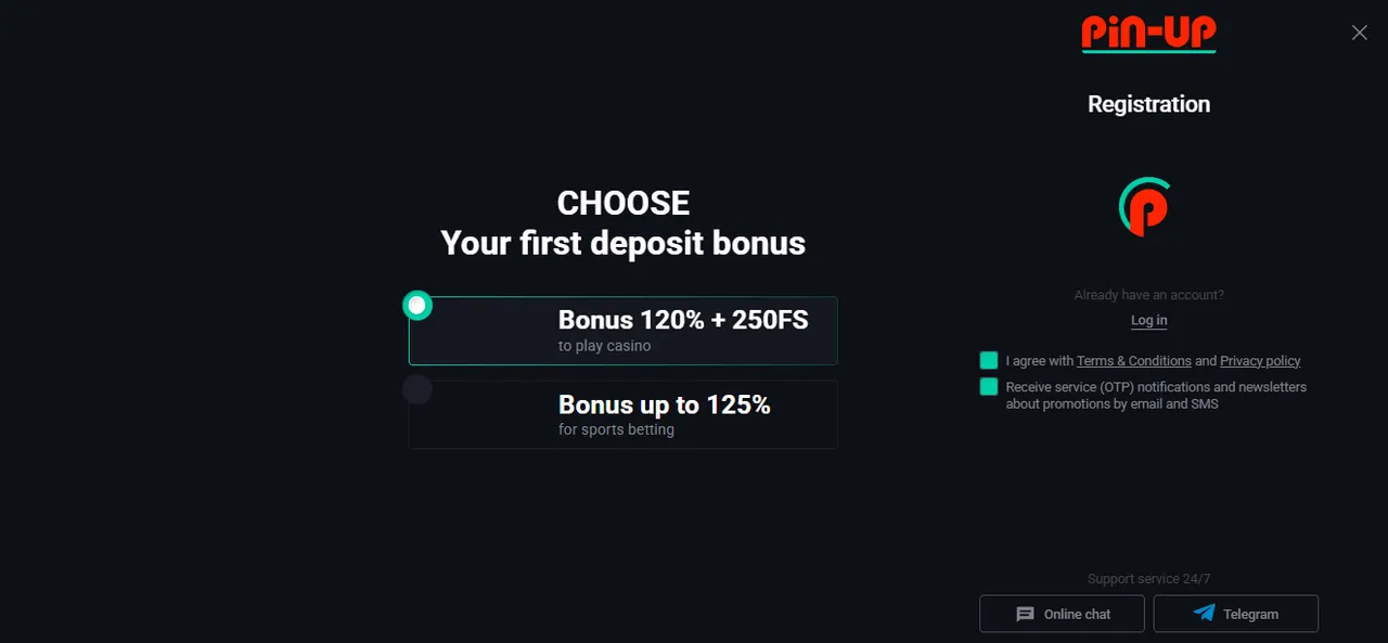 Pin Up giriş yap adımları (yeni kullanıcılar için)